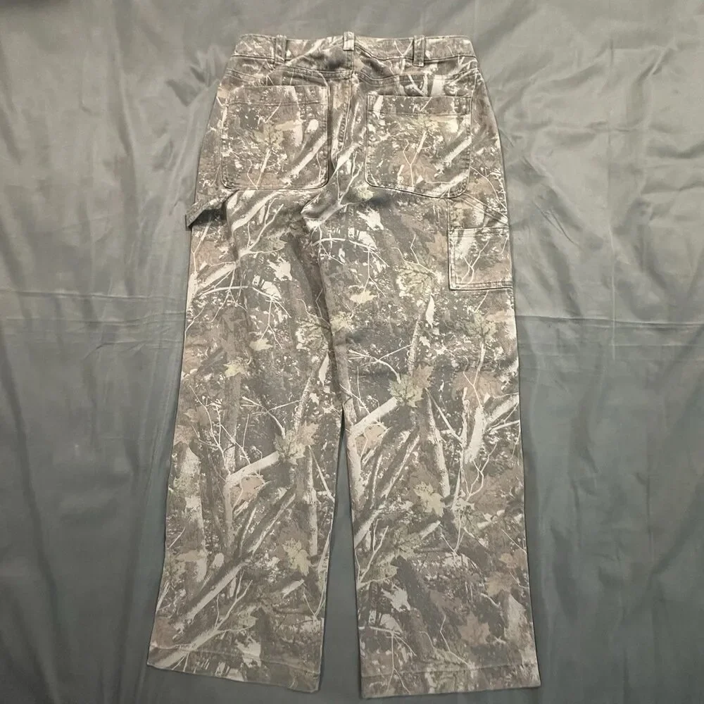 Abercrombie & Fitch Baggy Carpenter Pants Mens 30x30 Camo Workwear Utility Y2K